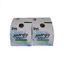 Lot 2 L'eggs Sheer Energy Sheer Panty Compression Sheer Tights Nude size Q Queen