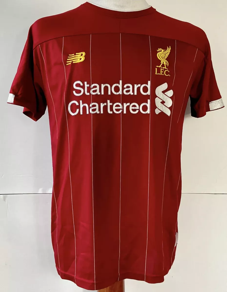 New Liverpool Jersey Standard Chartered Football Size Medium | eBay