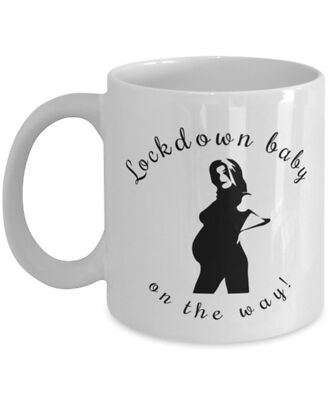 Lockdown Baby On The Way Coffee Mug Pregnant Lady New Parent