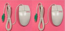 Lot of 2 NEW Vintage Compaq PS2 Beige M-S34 141189-401 Computer Mouse Trackball