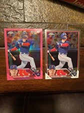 2023 Topps Chrome Pink Refractor Masataka Yoshida RC Rookie #167 Red Sox  & Base