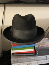 Vintage Andrew Gross “Major” Beaver Fur Fedora Hat Oakland CA Please Read