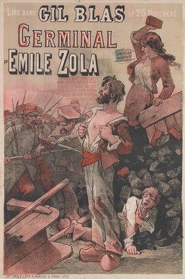   Emile Zola's Germinal Vintage Poster - 24x36  - Premium   Art Print 200GSM