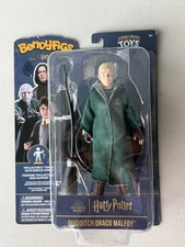 Harry Potter Draco Malfoy Quidditch Bendyfigs PVC Figure NOBLE COLLECTIONS HTF