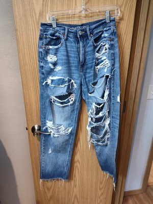 American Eagle Outfitters Women's Distressed 90s Boyfriend Jeans