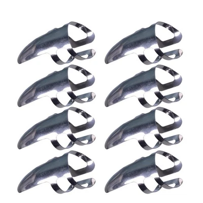 9 Pcs Stainless Steel Guitar Pick Finger Covers for Alaska Picks - Image 1 of 4
