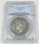 1921 PCGS Silver Peace Dollar XF40
