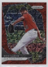 2020 Panini Prizm Tier II Quick Pitch Red Donut Circle 42/99 Rico Garcia 0q3