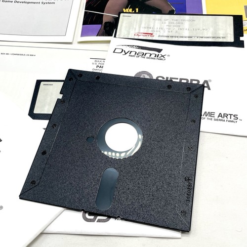 Rise of the Dragon PC Big Box 3,5" & 5,25" Floppy Disc MS-DOS Tandy IBM 1990 - Foto 19 di 24