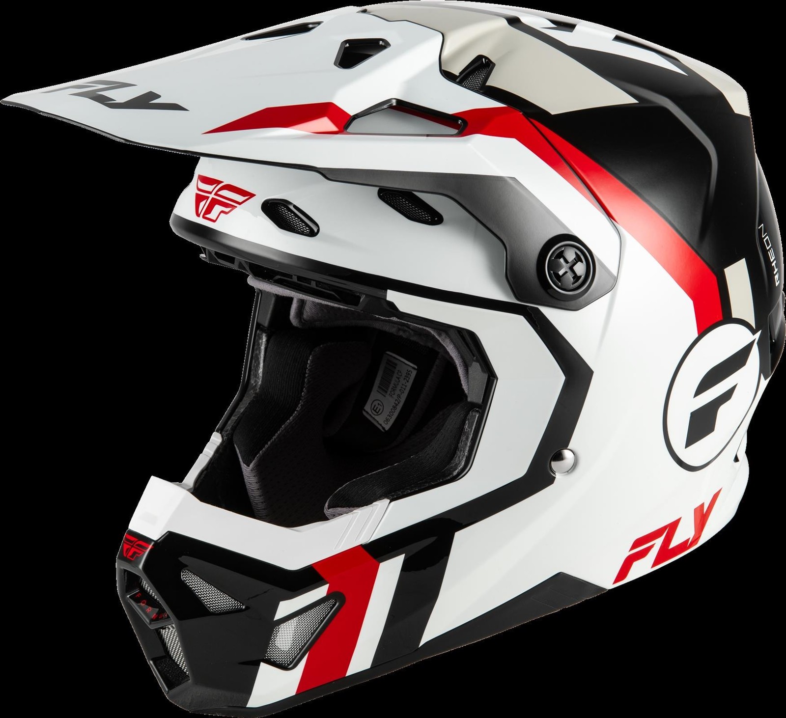 Fly Racing Formula CP Seal MX Helmet White Black Red Adult Motocross