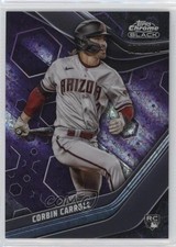 2023 Topps Chrome Black Purple Mini-Diamond Refractor 83/150 Corbin Carroll 0y9y