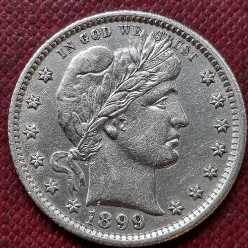1899 Barber Quarter 25c AU - UNC #98230