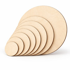 Wooden Circle Plywood Shape Disc Craft Wood Tag Decoration Blank Size up 50cm