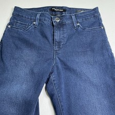 Bandolino Women's Amy Modern Straight Leg Tummy Slimming High Rise Jeans Sz 6