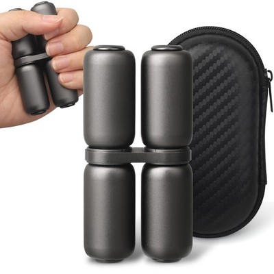 Handheld Fidget Hand Small, 76.2 mm (3 inches) in height, Metallic Black