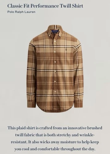 Ralph Lauren Classic Performance Twill Plaid Shirt NWOT XXL image 2