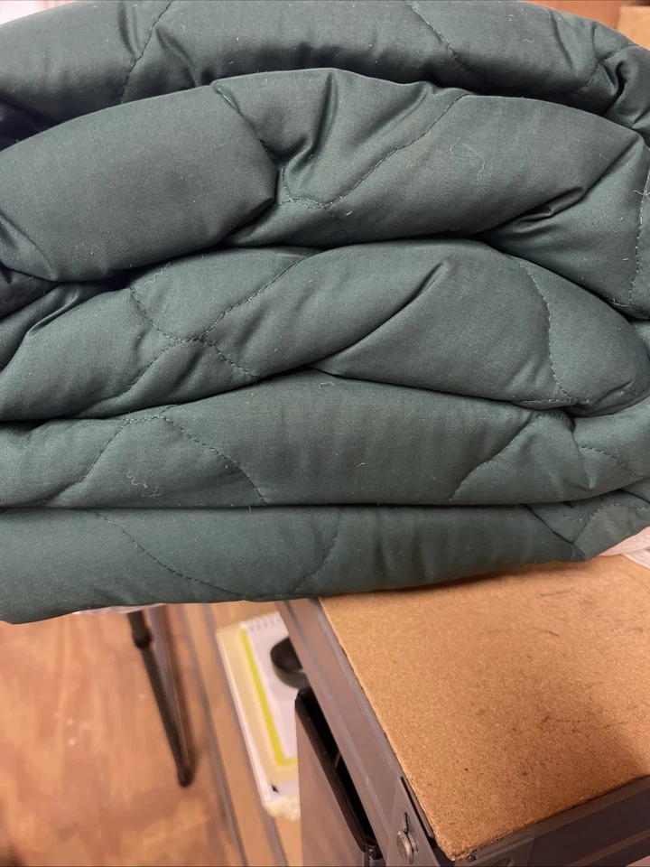 Home Classics, Solid Cotton Quilt, Full/Queen, Forest Green. - Image 2 of 2