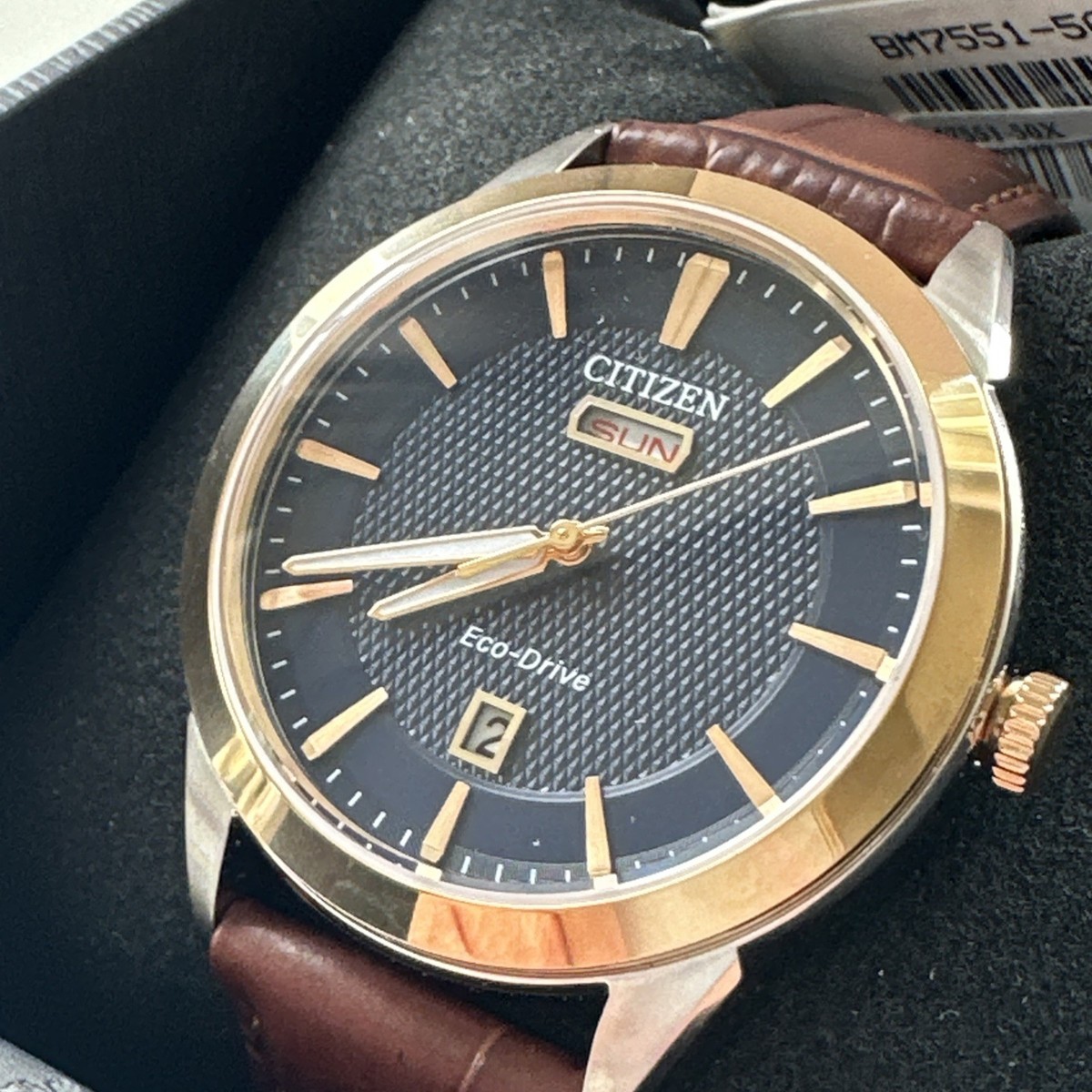 Citizen Eco-Drive Corso Day Date Indicator Men's 40 Watch MM