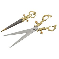 Rite Edge 10.25" Gold Renaissance Scissors – Stainless Steel Blade with Decorati