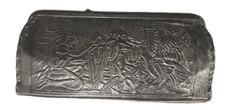Vintage Leather Coin Purse Wallet Handmade Mexico Aztec