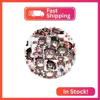 langanime Stickers for Notebook Computer Phone Decoration Hu Tao Version 48 Piec