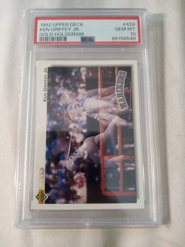 1992 Upper Deck - Ken Griffey Jr #424 Gold Hologram SP PSA10 GEM MINT