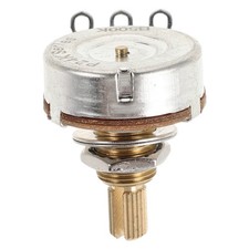 Split Shaft Audio Taper Potentiometer - 19mm Metal Long Shaft Guitar Pot For