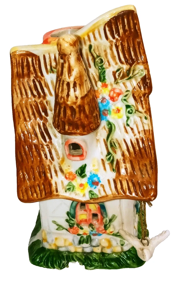 Old Country Ceramic Cottage Tealight Candle Holder Cottage Core Fairy - Image 4 of 4