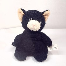Vintage Russ Home Buddies Purry Black Cat Plush Terry Cloth Stuffed Animal 4156