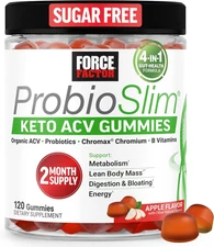Probioslim Keto ACV Gummies, Organic Apple Cider Vinegar Gummies with Lactospore