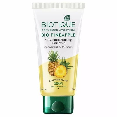 Biotique Bio Pine Apple Oil Balancing Face Wash For Oil Skin Types Unisex100ml