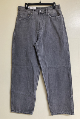 Men's Jeans H+M Size 32/34 Baggy Wide Fit 5 Pocket Denim Gray