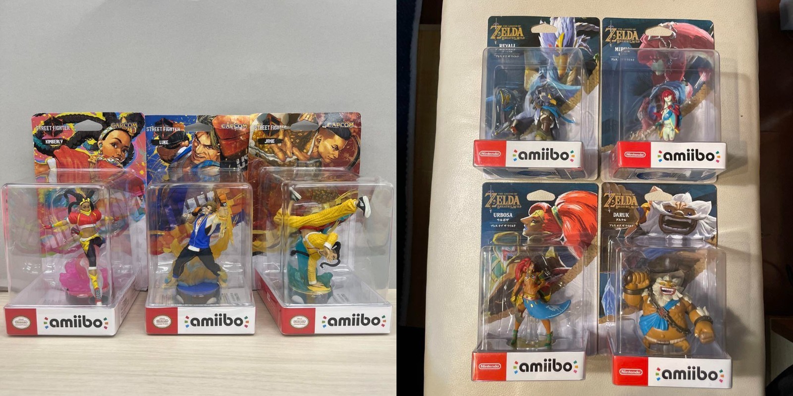 Amiibo Set of 7 Figures Street Fighter 6 + Zelda Tears for Nintendo Switch 2