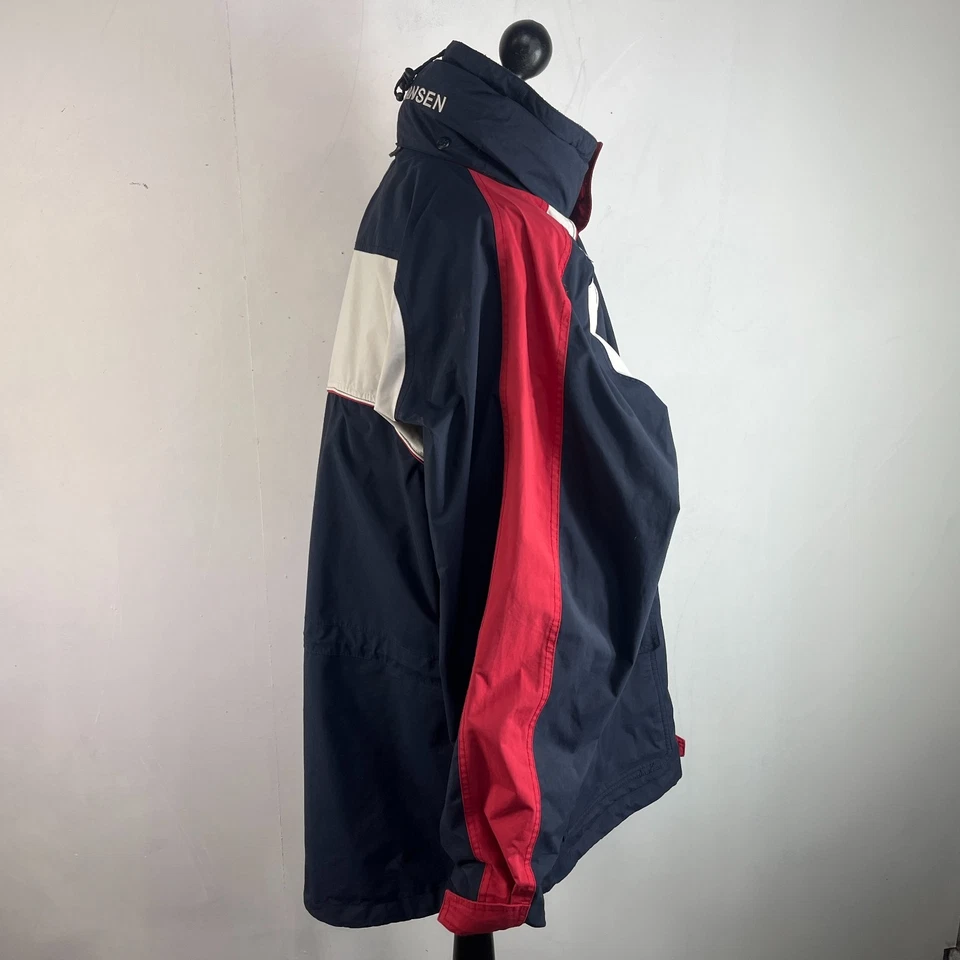 Mens Helly Hansen Helly Tech Hooded Waterproof Sailing Jacket Navy Blue size 2XL - Image 4 of 4