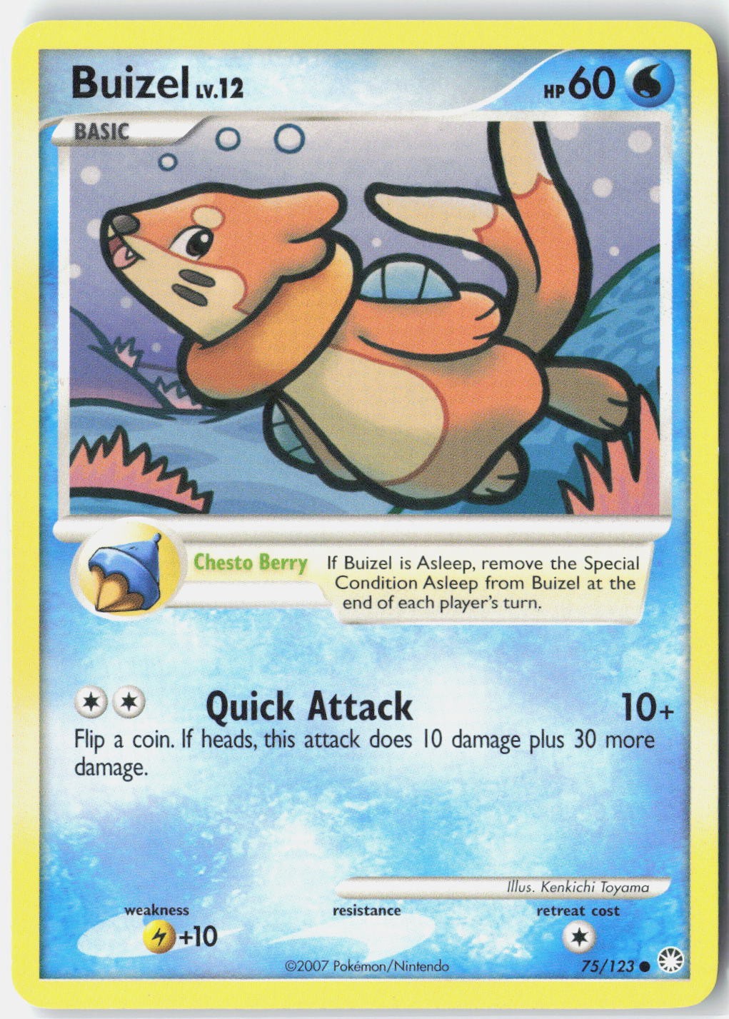 Buizel Mysterious Treasures 75/123 Pokemon Card