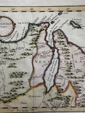 Venezuela S. Marthe Cartagene South America 1760s Bellin coastal hand color map