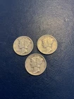 1941 PDS, Lot of 3 Mercury Dimes 90% Silver 1941-P, 1941-D, 1941-S,  Circulated