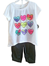 Girls 2 Piece Pajama Set Laugh a Lot Joe Boxer Size  7/8  * NEW