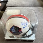 Ray Guy Signed Riddell Mini Helmet Pro Football Hall of Fame NFL Original