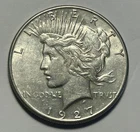 1927 S PEACE DOLLAR AU
