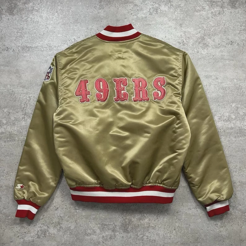 Vintage 90s San Francisco 49ers Satin Bomber Jacket - Limited sizes image 2