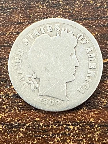 1909 p barber silver dime a very fine coin plus a surprise