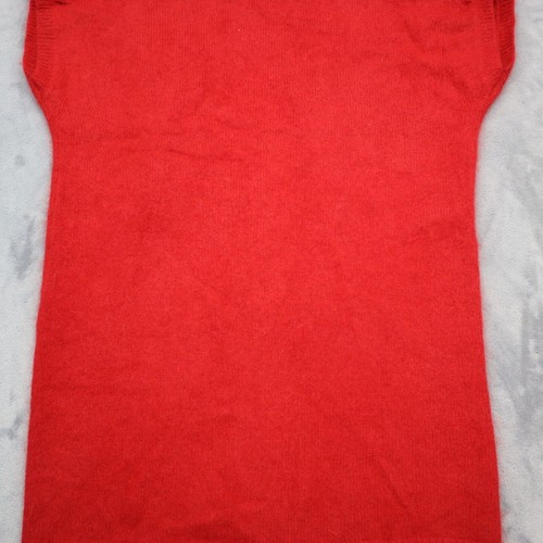 Ann Taylor Sweater Womens S Red Cap Sleeve V Neck Solid Knitted Cardigan - Picture 14 of 16