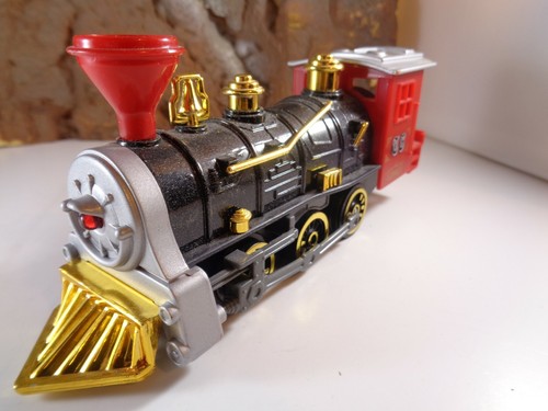 STEAM LOCOMOTIVE, PULL BACK FRICTION MOTOR ACTION, 5-66-15 - Picture 11 of 11
