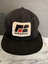 Farm Bureau Vintage Patch SnapBack Cap Work Field Hat Farmers Workwear Preowned