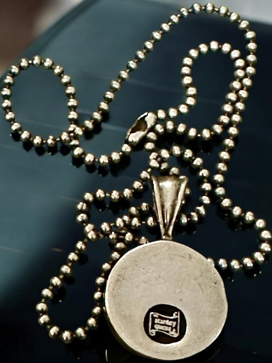 STANLEY GUESS ◑ PENDANT Rare Stanley Guess 925 Silver Modernist Liquid Pebbles