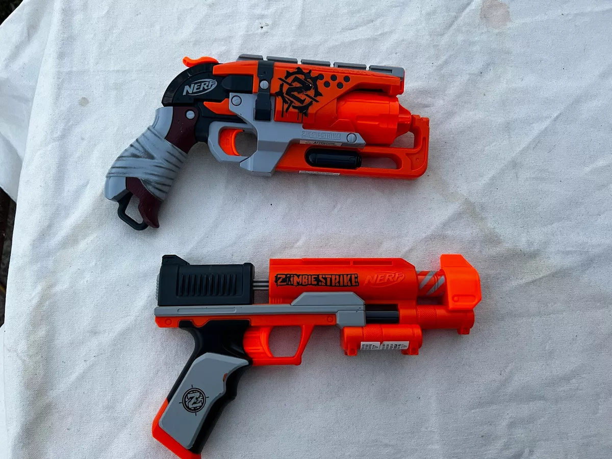 Nerf Zombie Strike Of 2 Hammer Shot &amp; Nerf Clear Shot. | eBay