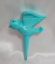 Vintage Waterette by Demaree??  Plastic Self-Watering Plant Spike Blue Bird