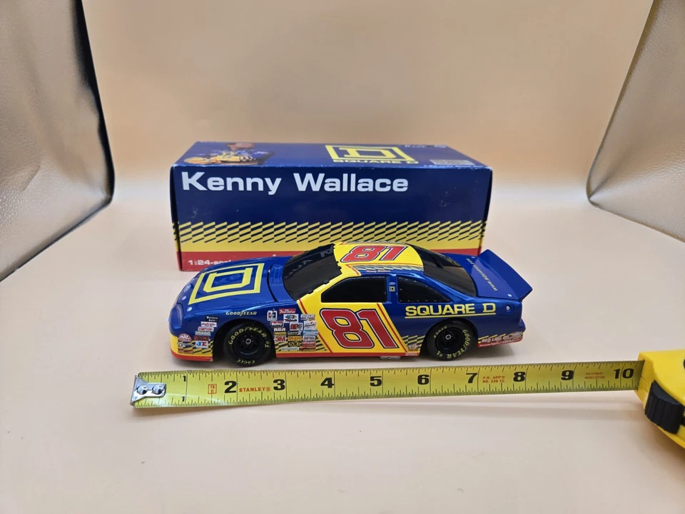 Kenny Wallace 1997 #81 Square D Ford Thunderbird 1:24 Banco 1 de solo 6.000! Foto 2 de 4