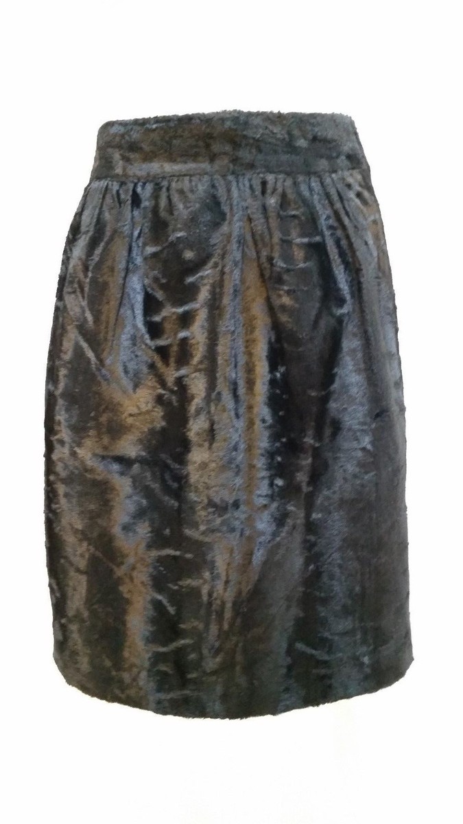 Vintage 2 Piece MARSHALL FIELD CRUSHED VELVET JACKET & SKIRT - Size S - EUC View 3